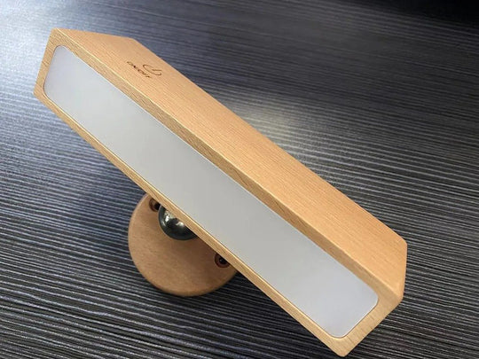 「360°回転可能」モダンな木製ウォールライト - Over-Light